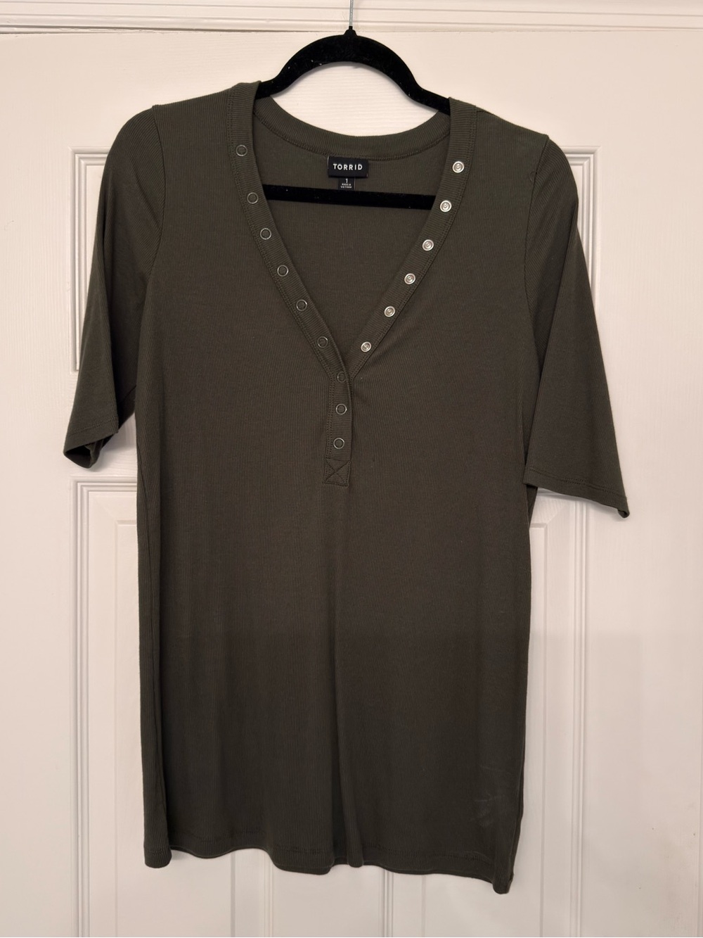 Torrid Short Sleeve Henley
